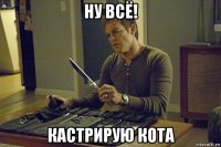 ну всё! кастрирую кота