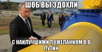 шоб вы здохли с наилучшими пожеланиям в.в путин