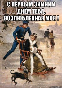 с первым зимним днём тебя, возлюбленная моя ! 