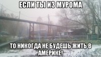 если ты из мурома то никогда не будешь жить в америке!