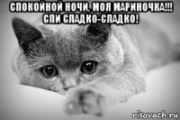 спокойной ночи, моя мариночка!!! спи сладко-сладко! 