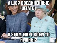 а шо? соединённые штаты в этом мире кому то нужны?
