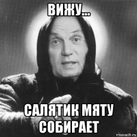 вижу... салятик мяту собирает