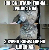 как вы стали таким пушистым я курил вибратор на шишках