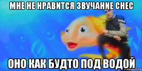 мне не нравится звучание снес оно как будто под водой