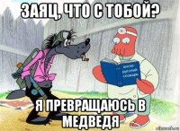 заяц, что с тобой? я превращаюсь в медведя