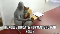  не хошь писать нормально как хошь