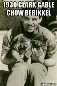 1930 clark gable chow bébikkel 
