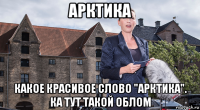 арктика какое красивое слово "арктика". ка тут такой облом