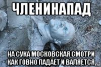 членинапад на сука московская смотри как говно падает и валяется