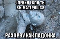 членин если ты выматеришся разорву как падонка