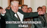  узкоглазое монголоидное уёбище.