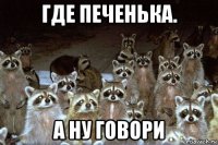 где печенька. а ну говори