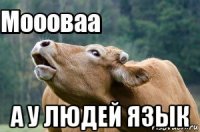  а у людей язык