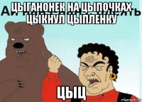 цыганонек на цыпочках цыкнул цыпленку цыц