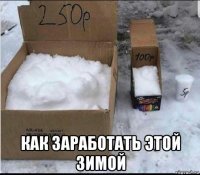  как заработать этой зимой