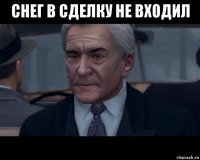 снег в сделку не входил 