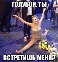 голубой, ты встретишь меня?