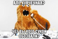 але, хуячечная? чё? вы кого сукой обозвали?