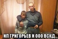 ип григорьев и ооо вскд