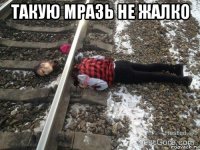 такую мразь не жалко 