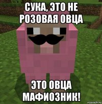 сука, это не розовая овца это овца мафиозник!