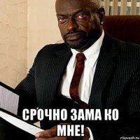  срочно зама ко мне!