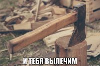  и тебя вылечим