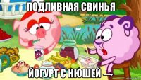 подливная свинья йогурт с нюшей →