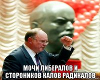  мочи либералов и стороников калов радикалов