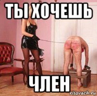 ты хочешь член