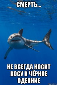 смерть... не всегда носит косу и чёрное одеяние