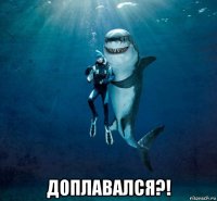  доплавался?!
