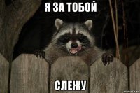 я за тобой слежу