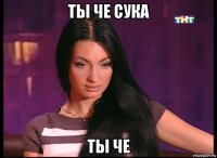 ты че сука ты че