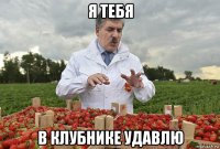 я тебя в клубнике удавлю