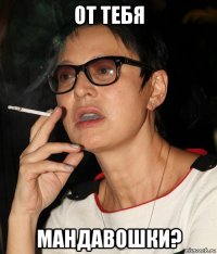 от тебя мандавошки?