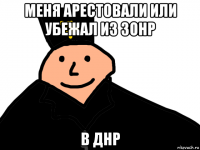 меня арестовали или убежал из зонр в днр