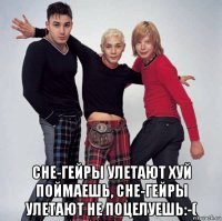  сне-гейры улетают хуй поймаешь, сне-гейры улетают не поцелуешь:-(