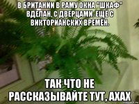 в британии в раму окна "шкаф" вделан, с дверцами. ещё с викторианских времён. так что не рассказывайте тут, ахах