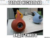 только несколько видет синего