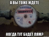 а вы тоже ждёте когда тут будет лям?