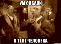 ум собаки в теле человека