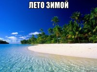 лето зимой 