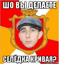 шо вы делаете селёдка кривая?