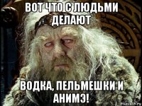 вот что с людьми делают водка, пельмешки и анимэ!