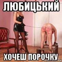 любицький хочеш порочку
