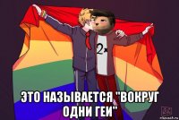  это называется "вокруг одни геи"