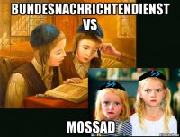 bundesnachrichtendienst vs mossad