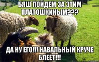 бяш пойдем за этим платошкиным??? да ну его!!! навальный круче блеет!!!